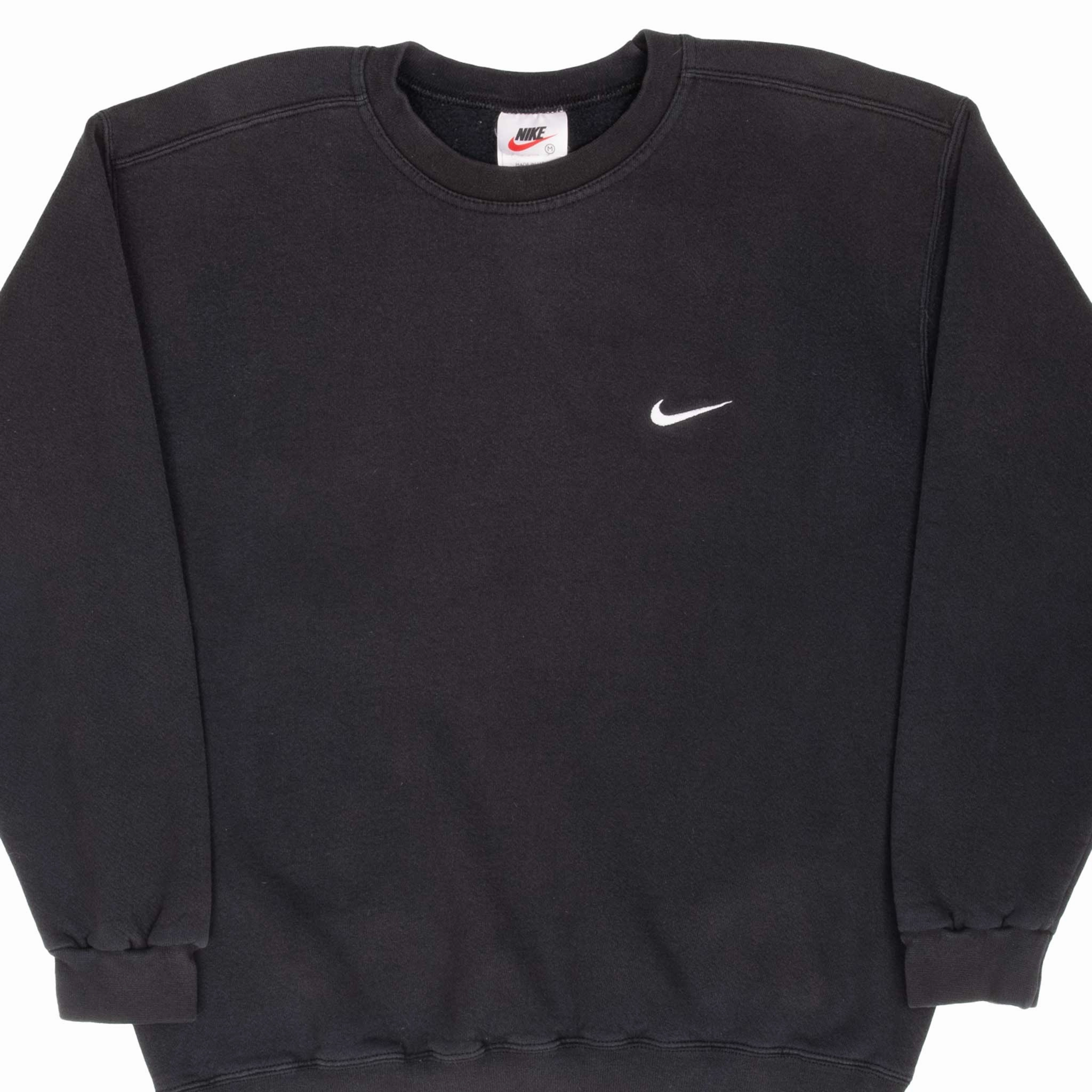 VINTAGE NIKE CLASSIC SWOOSH SWEATSHIRT 1990S SIZE MEDIUM MADE IN USA Minimal Comfort product metallic glamour