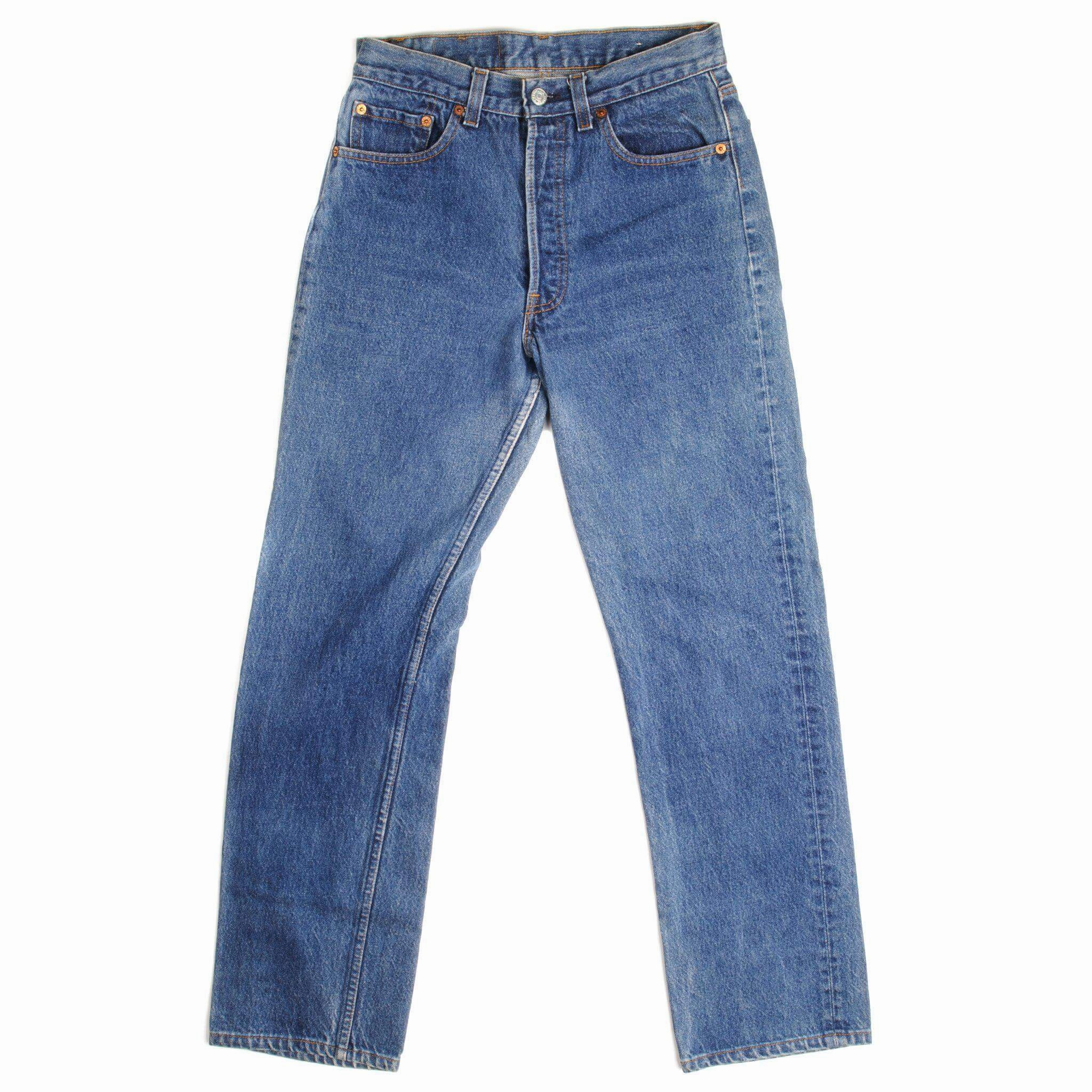 VINTAGE LEVIS 501 JEANS INDIGO 1985-1988 SIZE W28 L29 MADE IN USA Daily Fashion Trend Setter Vintage Lover