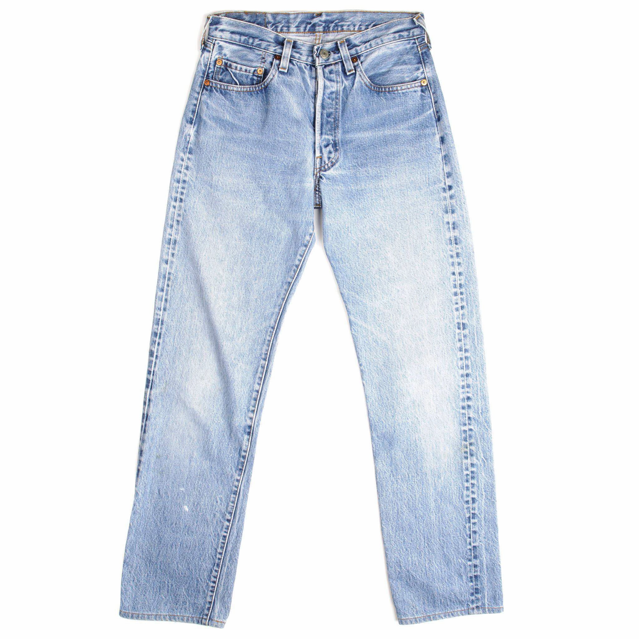 VINTAGE LEVIS 501 JEANS INDIGO 1976-1985 SIZE W28 L30 MADE IN USA WITH SELVEDGE Reinforced Stitching Details Street Inspired