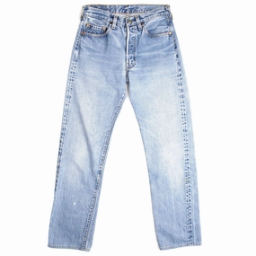 VINTAGE LEVIS 501 JEANS INDIGO 1976-1985 SIZE W28 L30 MADE IN USA WITH SELVEDGE Reinforced Stitching Details Street Inspired