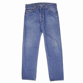 VINTAGE LEVIS 501 JEANS INDIGO 1990S SIZE W37 L34 MADE IN USA Work Meeting Trendy Modern Minimalist