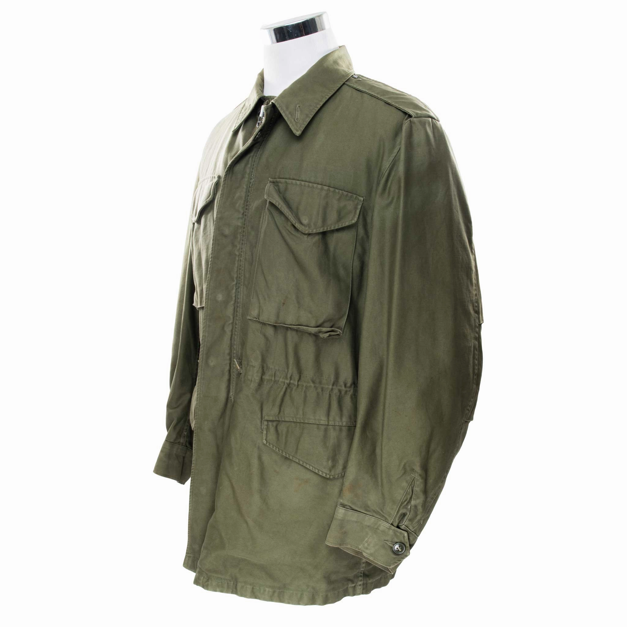 VINTAGE US ARMY M51 FIELD JACKET 1958 VIETNAM WAR SIZE MEDIUM LONG Front Pockets Travel Day