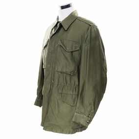 VINTAGE US ARMY M51 FIELD JACKET 1958 VIETNAM WAR SIZE MEDIUM LONG Front Pockets Travel Day