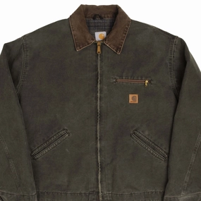 VINTAGE CARHARTT DETROIT STYLE WORKER JACKET 1990S J97MOS XL MADE USA Soft Interior Off Duty