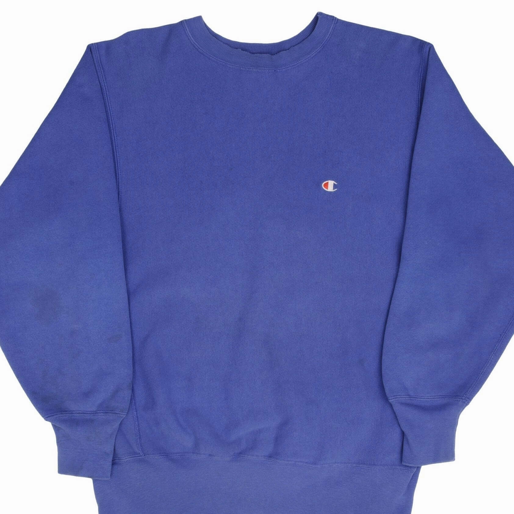 Fresh Look VINTAGE CHAMPION REVERSE WEAVE BLUE SWEATSHIRT 1980S SIZE LARGE MADE IN USA