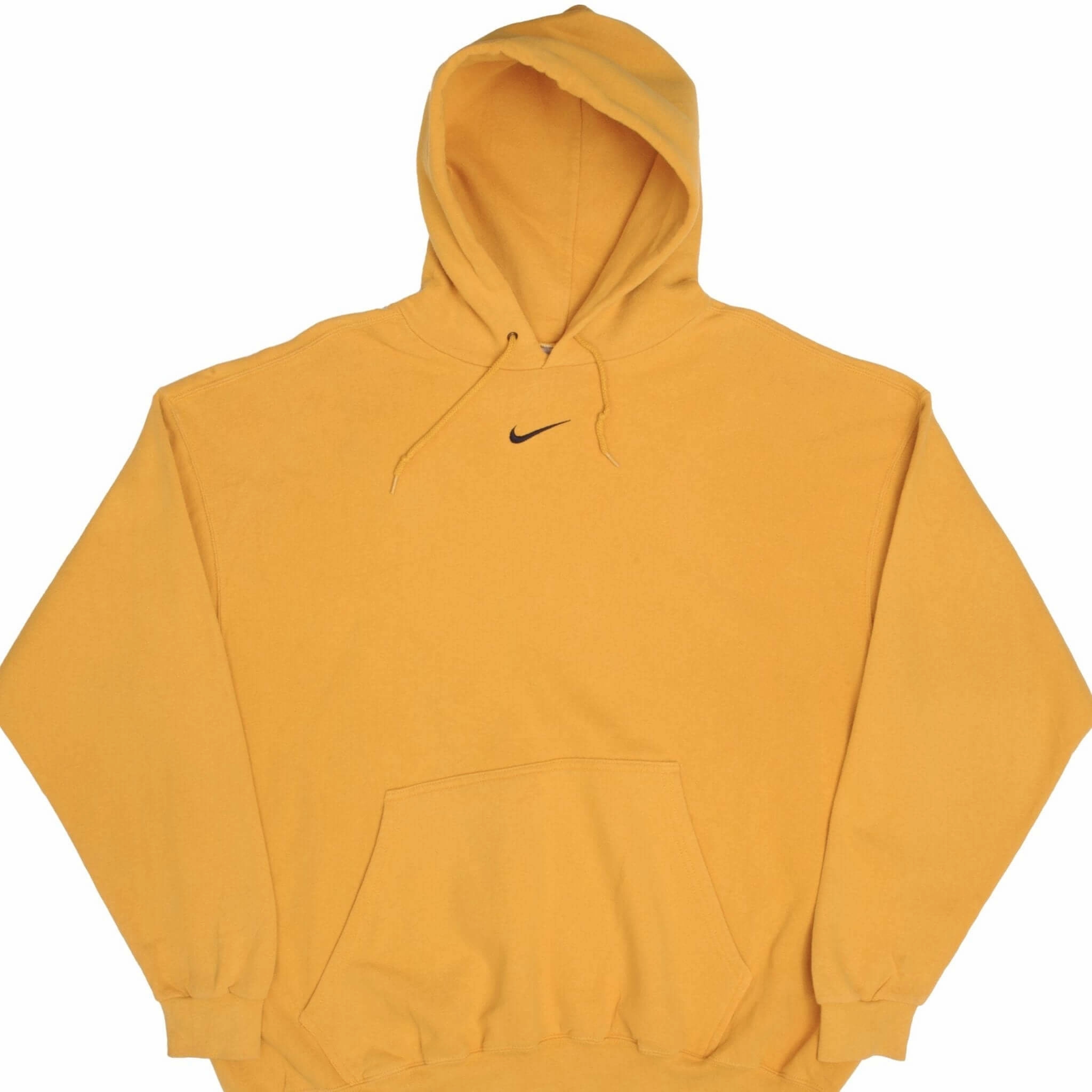 Urban Relaxed VINTAGE NIKE CENTER SWOOSH YELLOW TRAVIS SCOTT HOODIE 1990S XL MADE USA