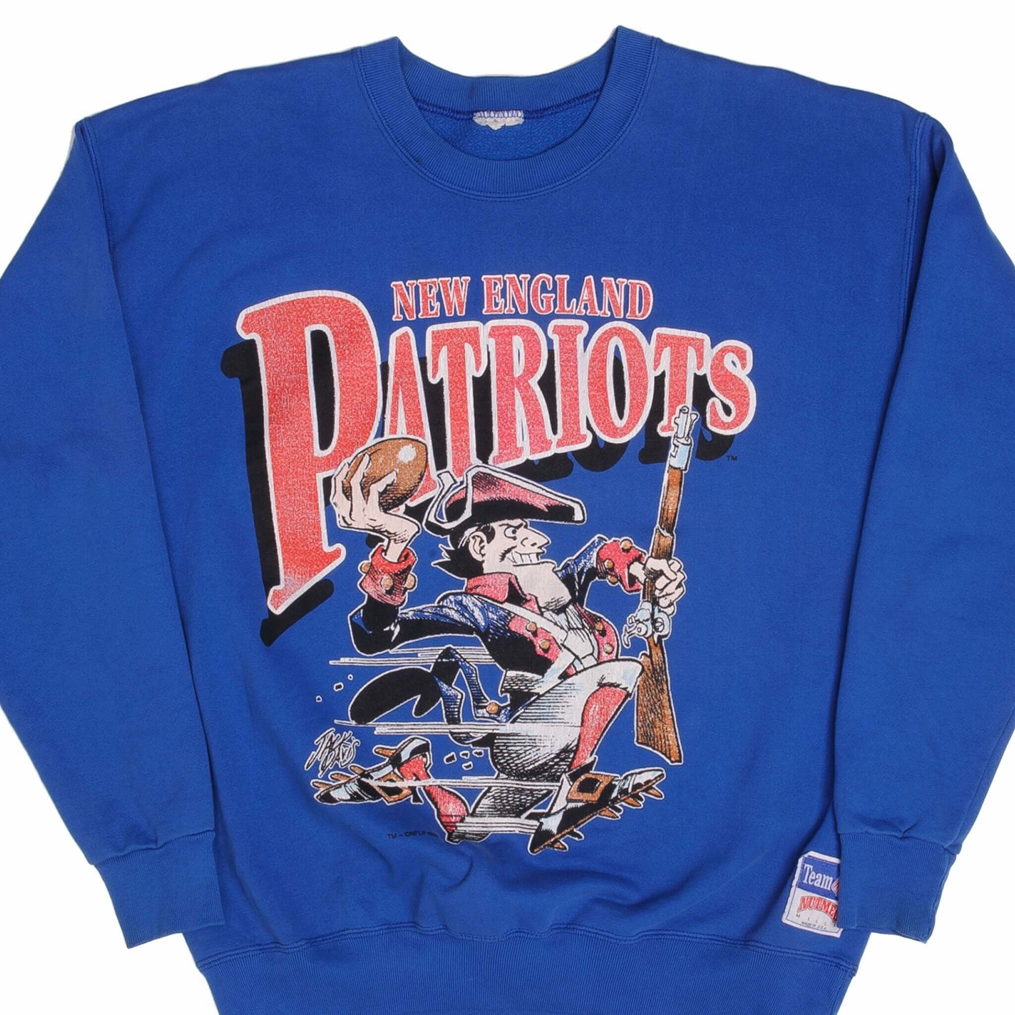 Earth Tones Comfy Outfit VINTAGE NFL NEW ENGLAND PATRIOTS SWEATSHIRT 1988 XL MADE USA