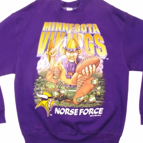 VINTAGE NFL MINNESOTA VIKINGS SWEATSHIRT 1994 SIZE XL MADE IN USA Relaxed Look Core Chic