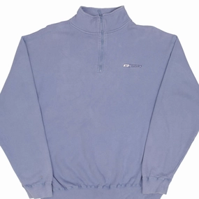 VINTAGE QUARTER 1/4 ZIP REEBOK SWEATSHIRT 2000S SIZE XL Travel Sporty Fresh Minimal