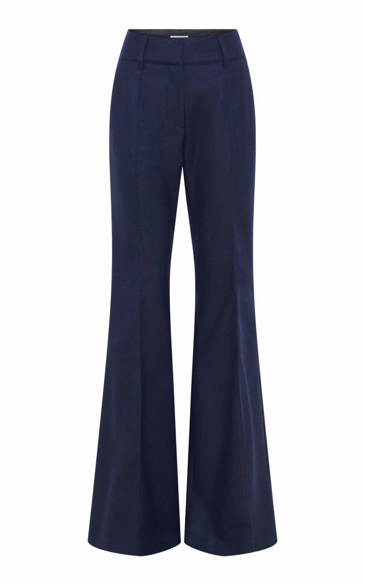 Rhein Flare Pant in Navy Wool Cashmere Flannel Core Style
