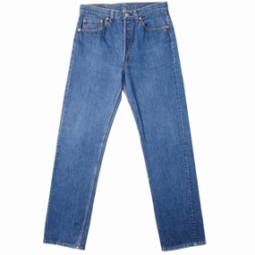 VINTAGE LEVIS 501 JEANS INDIGO SIZE W33 L32 MADE IN USA Autumn Days Outdoor Enthusiast Streetwear Fan Trend Setter Trendy Premium