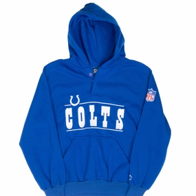 VINTAGE STARTER NFL INDIANAPOLIS COLTS 1990S HOODIE SWEATSHIRT SMALL Wrinkle Resistant Team Pride