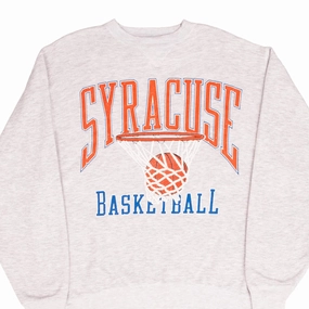 weekday wear product stain resistant convenience VINTAGE NCAA SYRACUSE ORANGEMEN BASKETBALL 1990S SWEATSHIRT SIZE LARGE