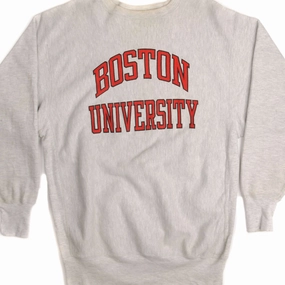 VINTAGE CHAMPION REVERSE WEAVE BOSTON UNIVERSITY SWEATSHIRT 1990S XL MADE USA Urban Cool
