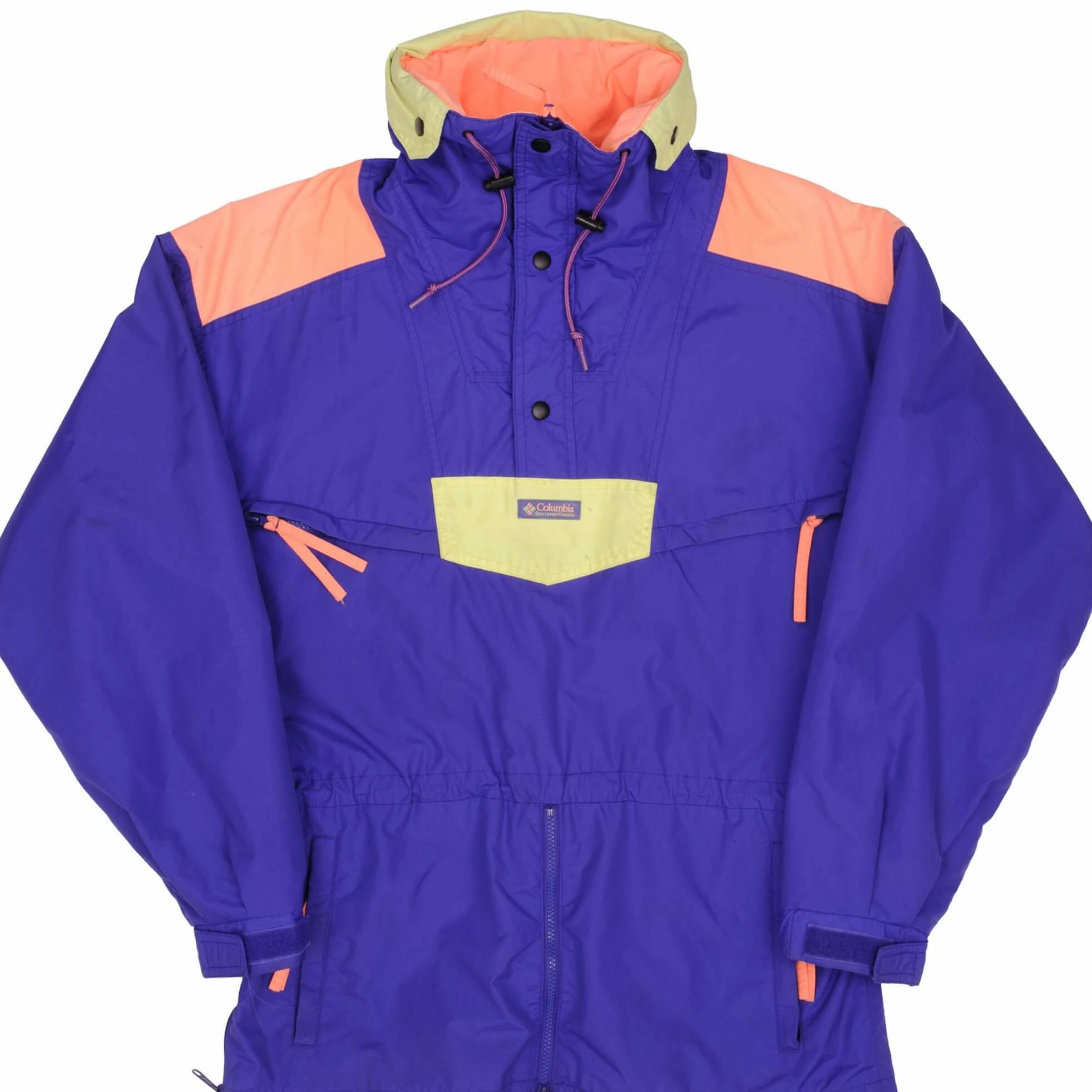 Technique Snow Gear VINTAGE COLUMBIA WINDBREAKER 1990S PULLOVER JACKET SIZE MEDIUM