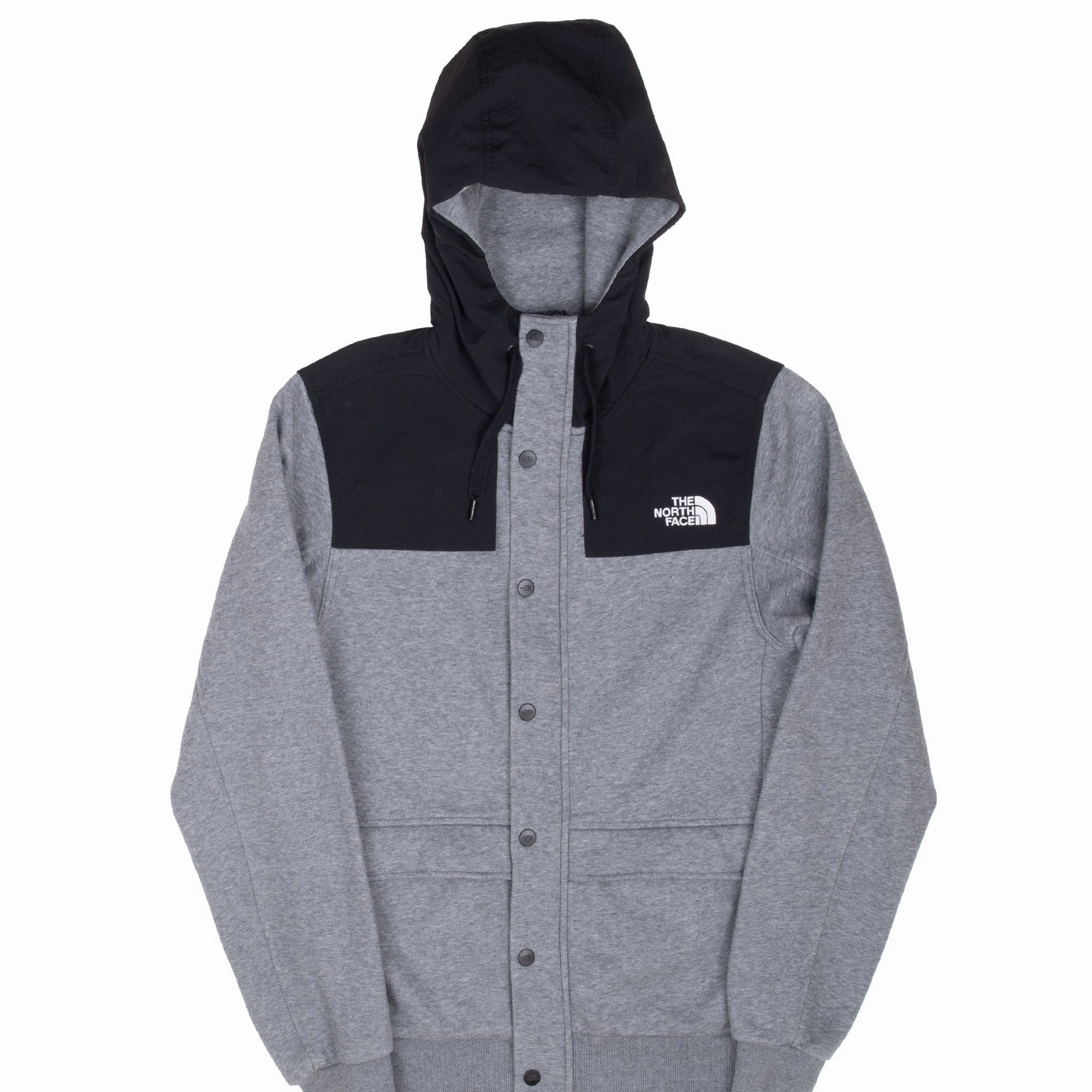 VINTAGE THE NORTH FACE GREY HOODED JACKET 2000S SMALL Process