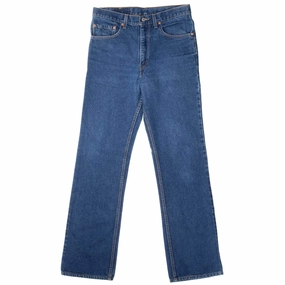 Stretch Fit Denim VINTAGE LEVIS 517 BOOTCUT BLUE JEANS INDIGO 1980S SIZE 32X33 MADE IN USA