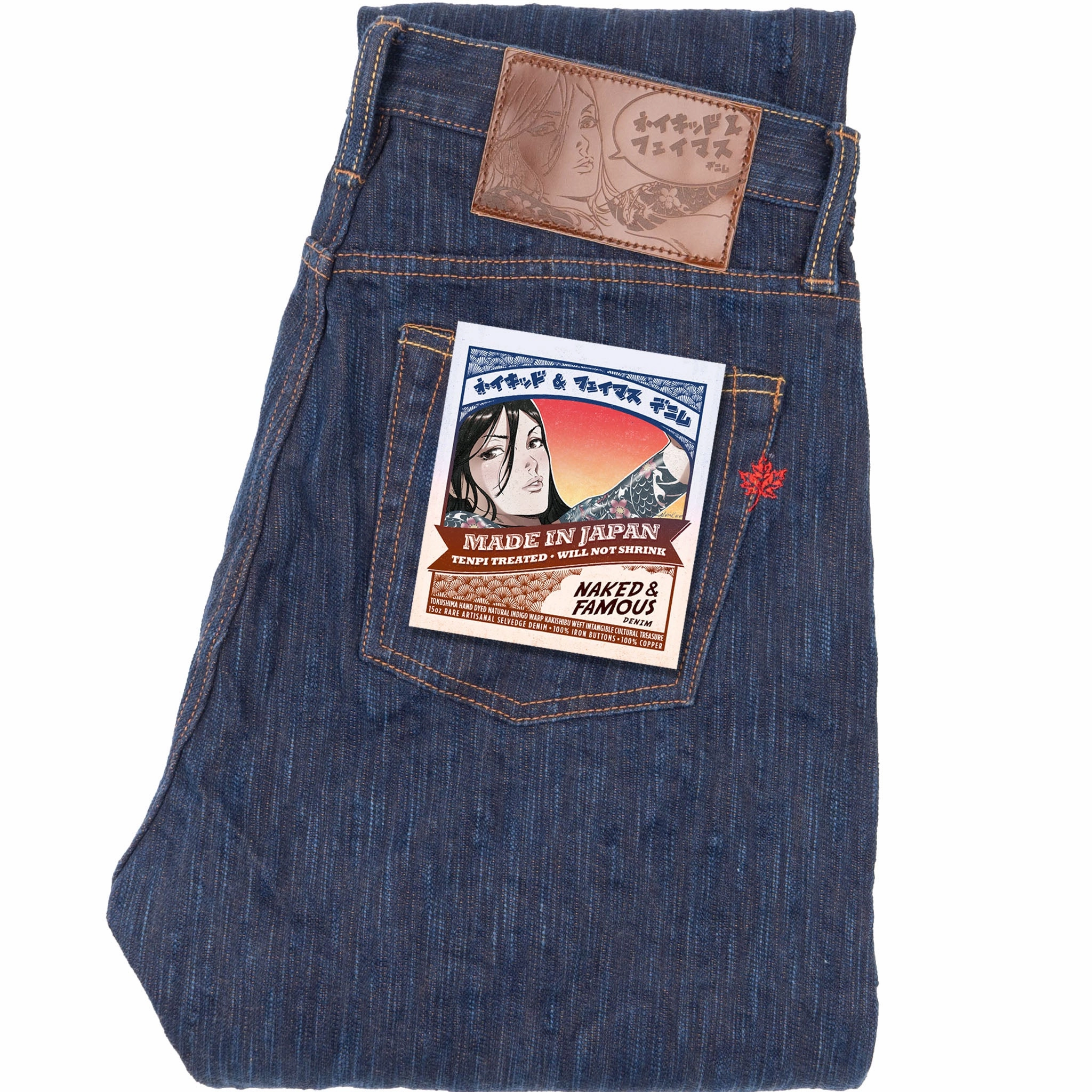 Casual Friday Classic Weird Guy - MIJ15 - Hand Dyed Natural Indigo Kakishibu Intangible Cultural Treasure Selvedge Denim