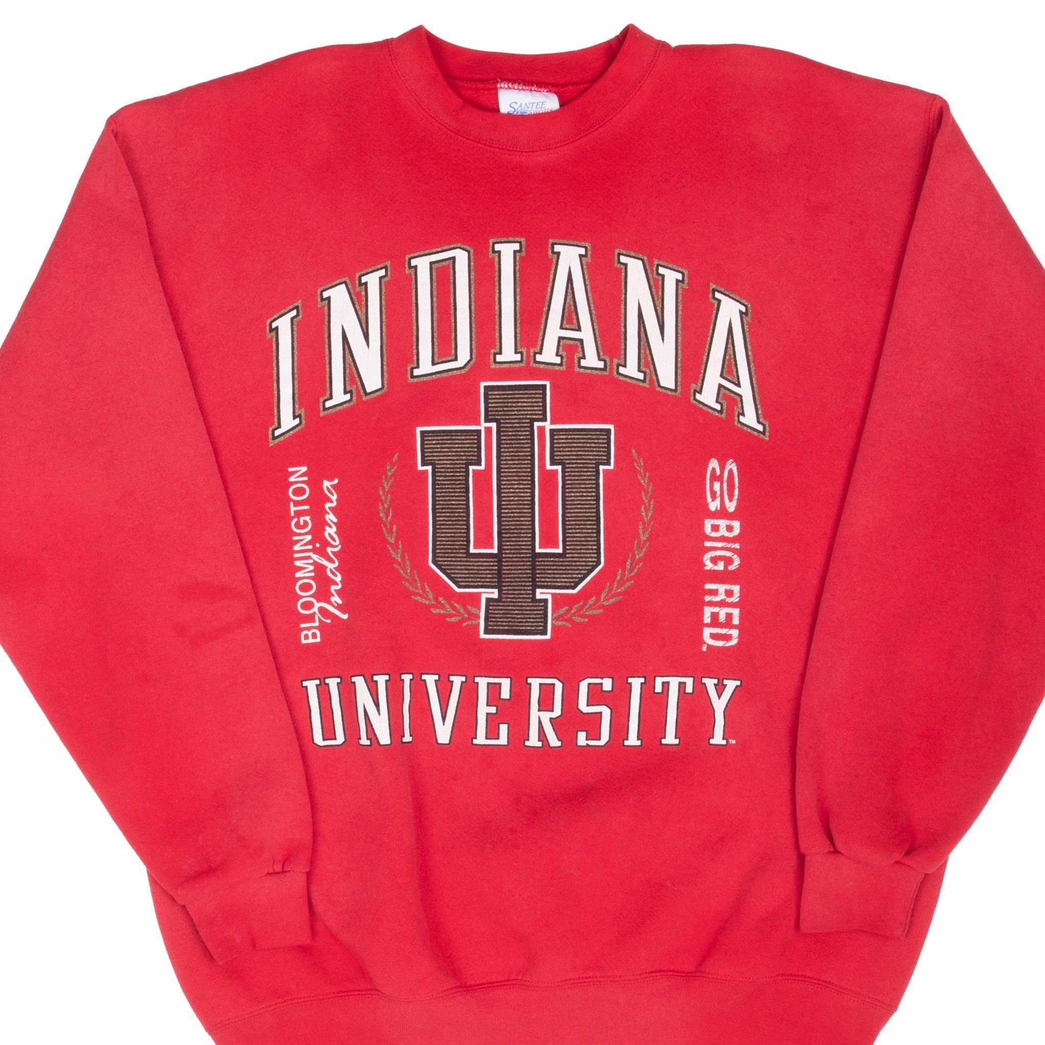 Custom made Adjustable Hood VINTAGE NCAA INDIANA UNIVERSITY SWEATSHIRT 1990S XL MADE IN USA