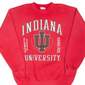 Custom made Adjustable Hood VINTAGE NCAA INDIANA UNIVERSITY SWEATSHIRT 1990S XL MADE IN USA