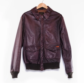 birthday Compact Fit VINTAGE USAF US AIR FORCE FLIGHT LEATHER JACKET GOATSKIN TYPE A2 SIZE 44 L