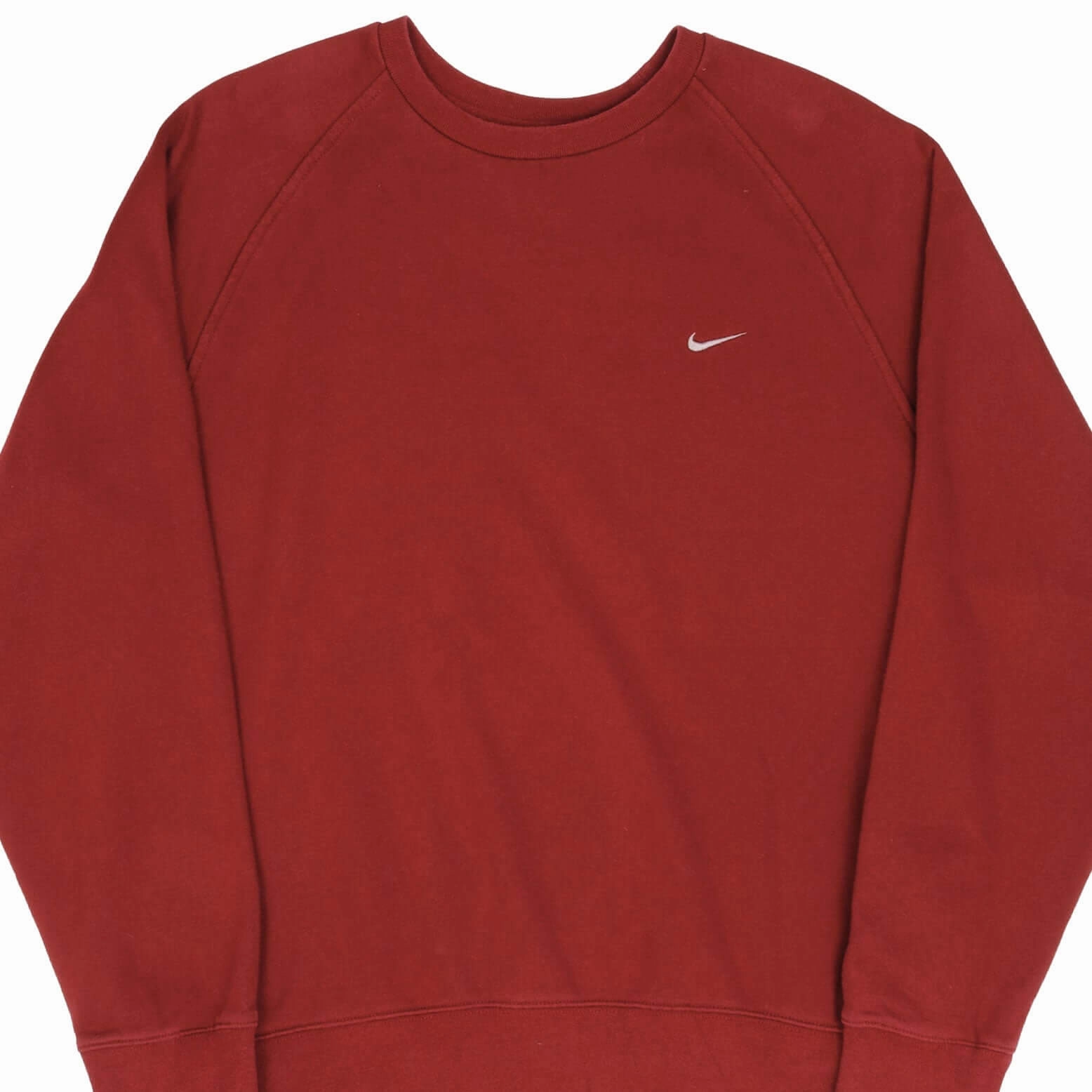 VINTAGE RED BURGUNDY NIKE CLASSIC SWOOSH SWEATSHIRT LATE 2000S SIZE LARGE Effortless Hoodie Vibrant Print