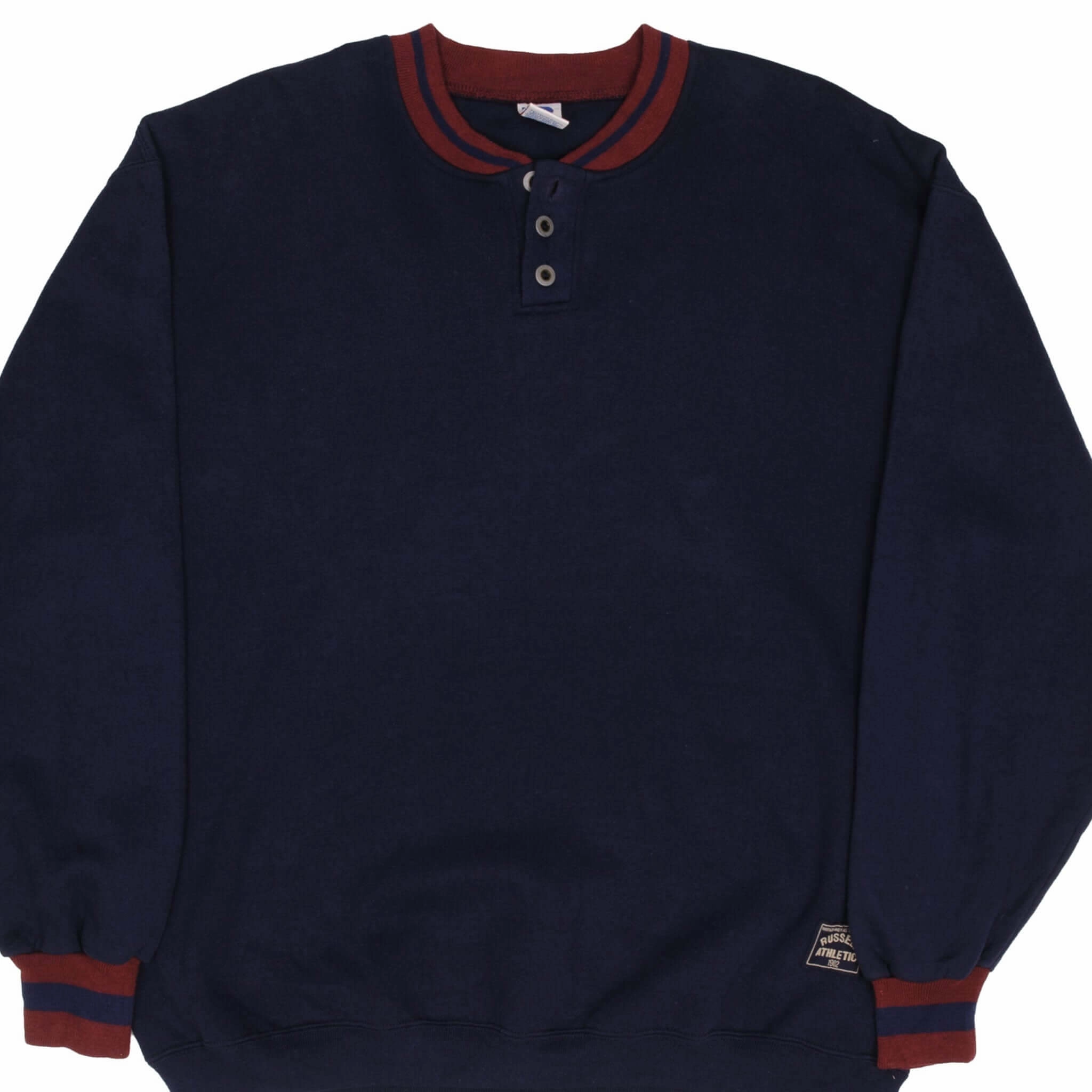 product business casual suitability VINTAGE RUSSELL ATHLETIC NAVY BLUE SWEATSHIRT 1990S SIZE XL MADE IN USA