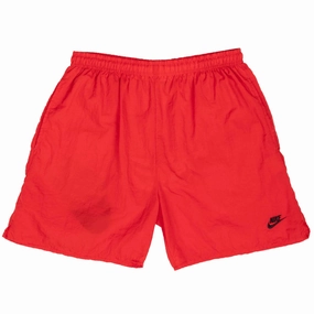 Fair trade Light Reflective Trim VINTAGE NIKE BIG SWOOSH RED SWIMMING SHORTS TRUNK 1990S SIZE MEDIUM