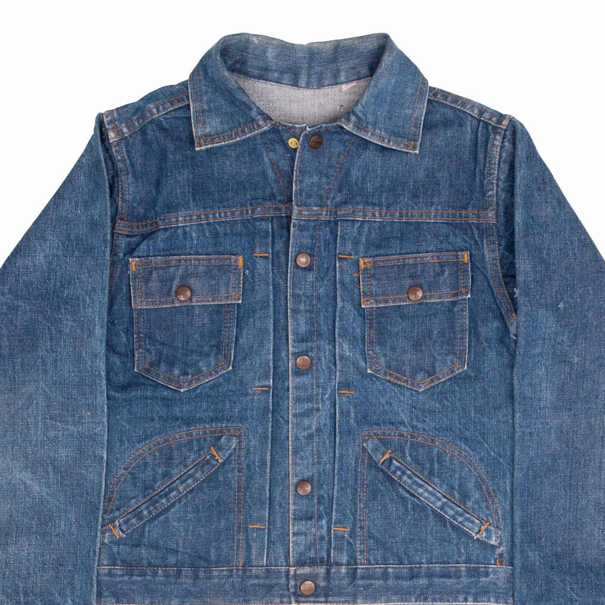 Medal VINTAGE DEE CEE PLEATED DENIM JACKET 1960S SIZE SMALL