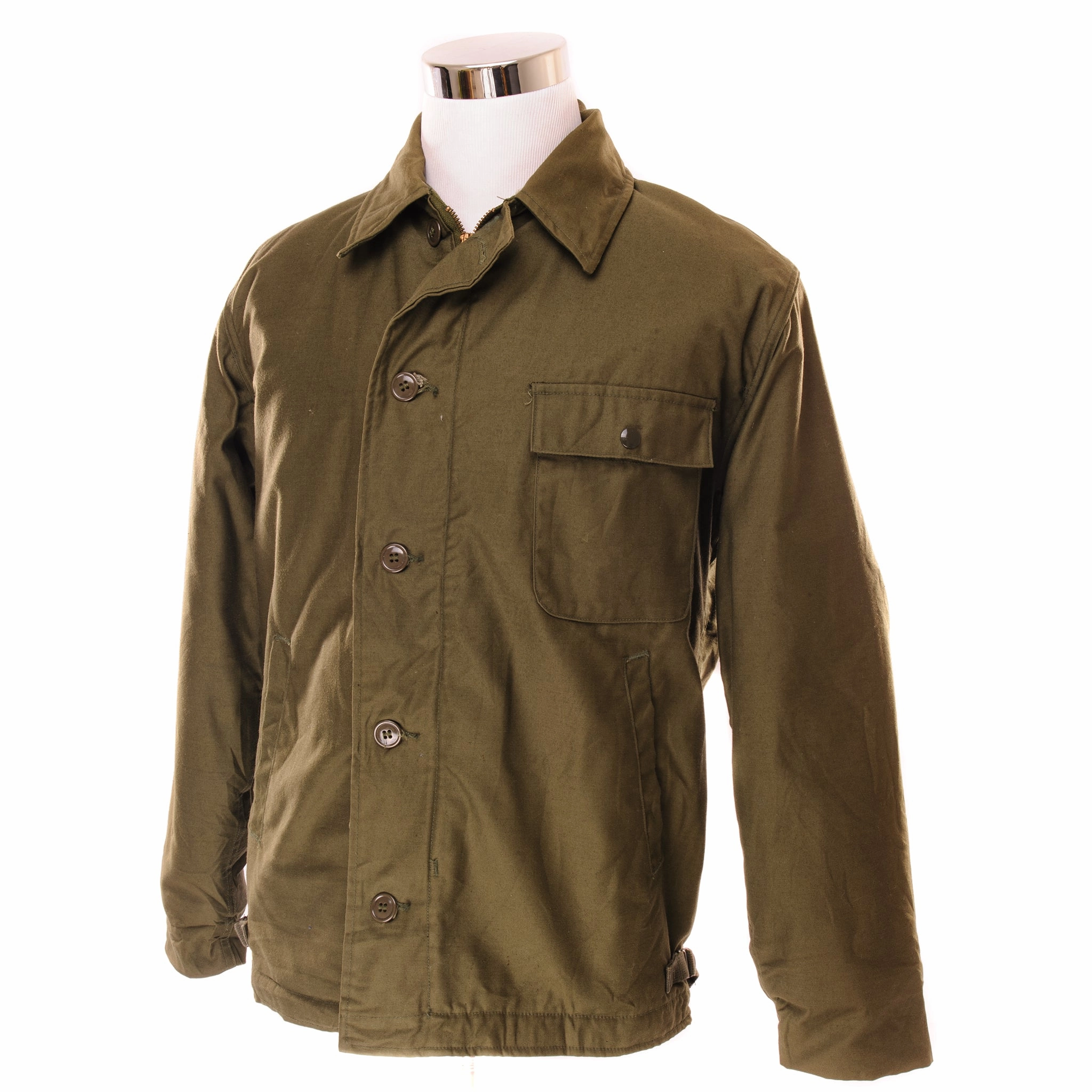 VINTAGE USN US NAVY A-2 A2 DECK JACKET COLD WEATHER 1981 SIZE MEDIUM (38-40) Era