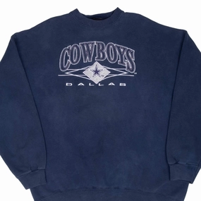 VINTAGE NFL DALLAS COWBOYS EMBROIDERED SWEATSHIRT 1990S XL MADE IN USA product stock Cold-Weather Gear