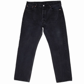 VINTAGE LEVIS 501 BLACK JEANS 1990S SIZE 36X31 MADE IN USA Stylish Casual Loose Modern Minimalist