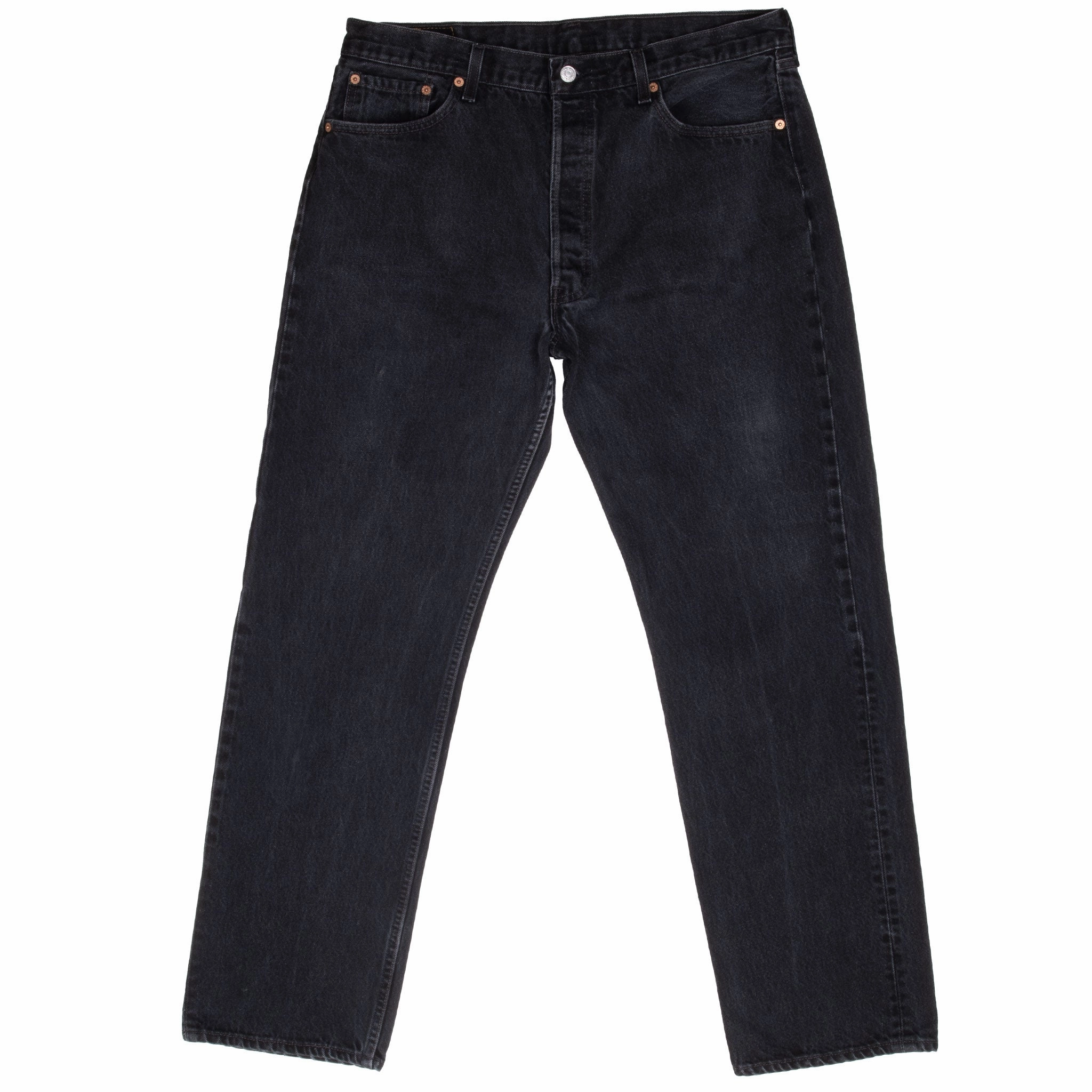 VINTAGE LEVIS 501 BLACK JEANS 1990S SIZE 36X31 MADE IN USA Stylish Casual Loose Modern Minimalist