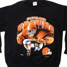 VINTAGE NFL CLEVELAND BROWNS SWEATSHIRT 1994 SIZE LARGE MADE IN USA Essential Clothing Vintage Style