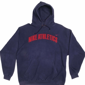 product personalized touch Polka Dot VINTAGE NIKE ATHLETICS BLUE HOODIE MID 1990s SIZE XL MADE IN USA