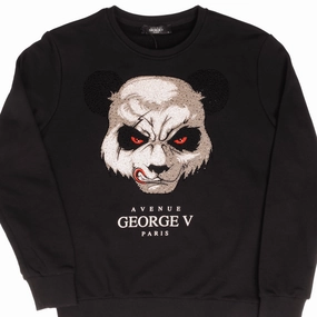 Outdoor Sporty product marketing DEADSTOCK AVENUE GEORGE V PARIS WICKED PANDA SWEATSHIRT LARGE