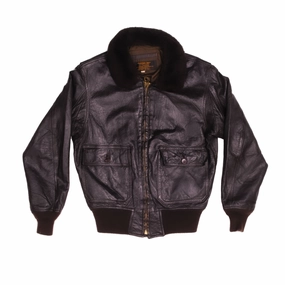 VINTAGE USN US NAVY 7823E LEATHER JACKET FLYERS TYPE G-1 G1 1982 SIZE 40 Action
