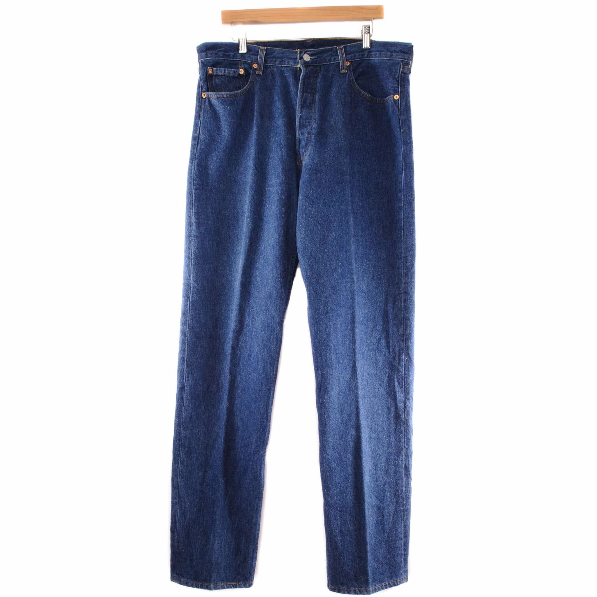 VINTAGE LEVIS 501 JEANS INDIGO 1990s SIZE W37 L36 MADE IN USA Neutral Daily Wear Adult Fashion