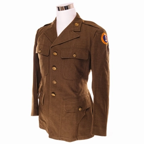 Comfortable fit VINTAGE USAAF UNIFORM WOOL DRESS JACKET 1942 WW2 SIZE 40R WITH PATCH