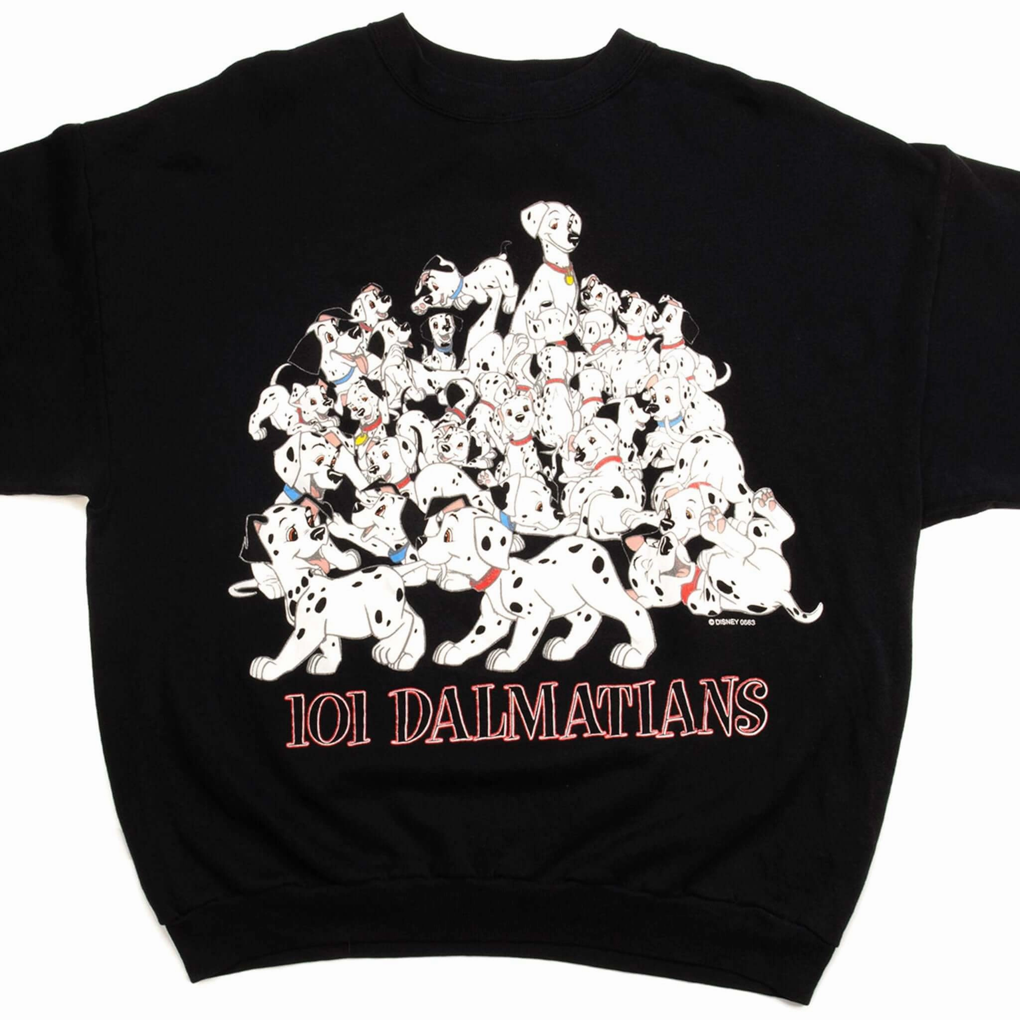 Product improvement Long Sleeves VINTAGE 101 DALMATIANS SWEATSHIRT SIZE XL MADE IN USA