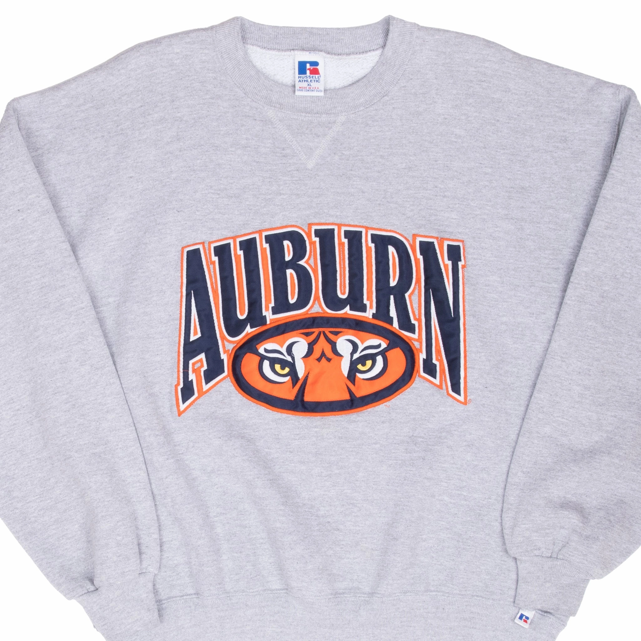 VINTAGE NCAA AUBURN TIGERS RUSSEL ATHLETICS SWEATSHIRT 1990S XL MADE IN USA Fashionable Hoodie Oversized Design