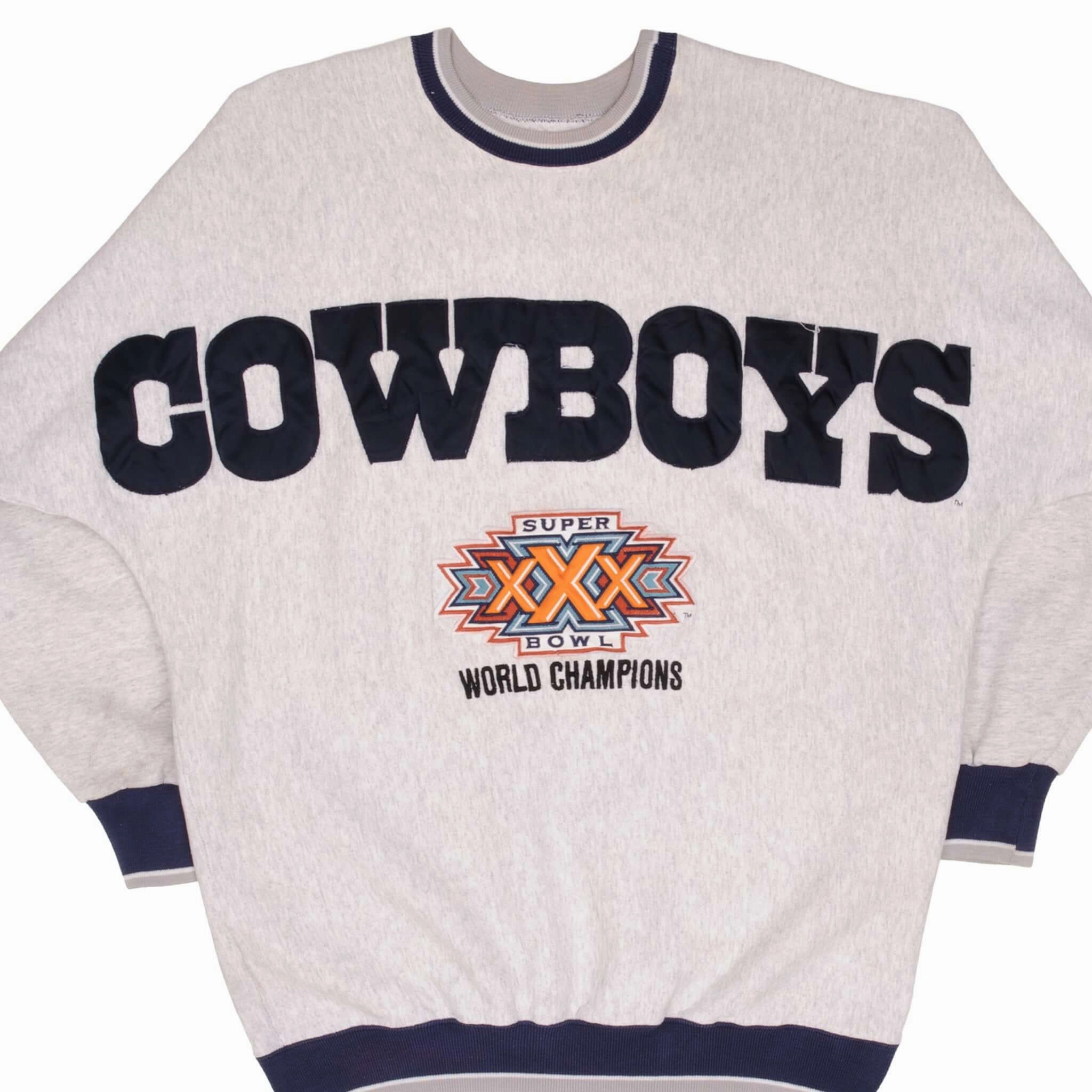 Essential Comfort VINTAGE NFL DALLAS COWBOYS SUPER BOWL LEGENDS ATHLETICS SWEATSHIRT 1996 LARGE