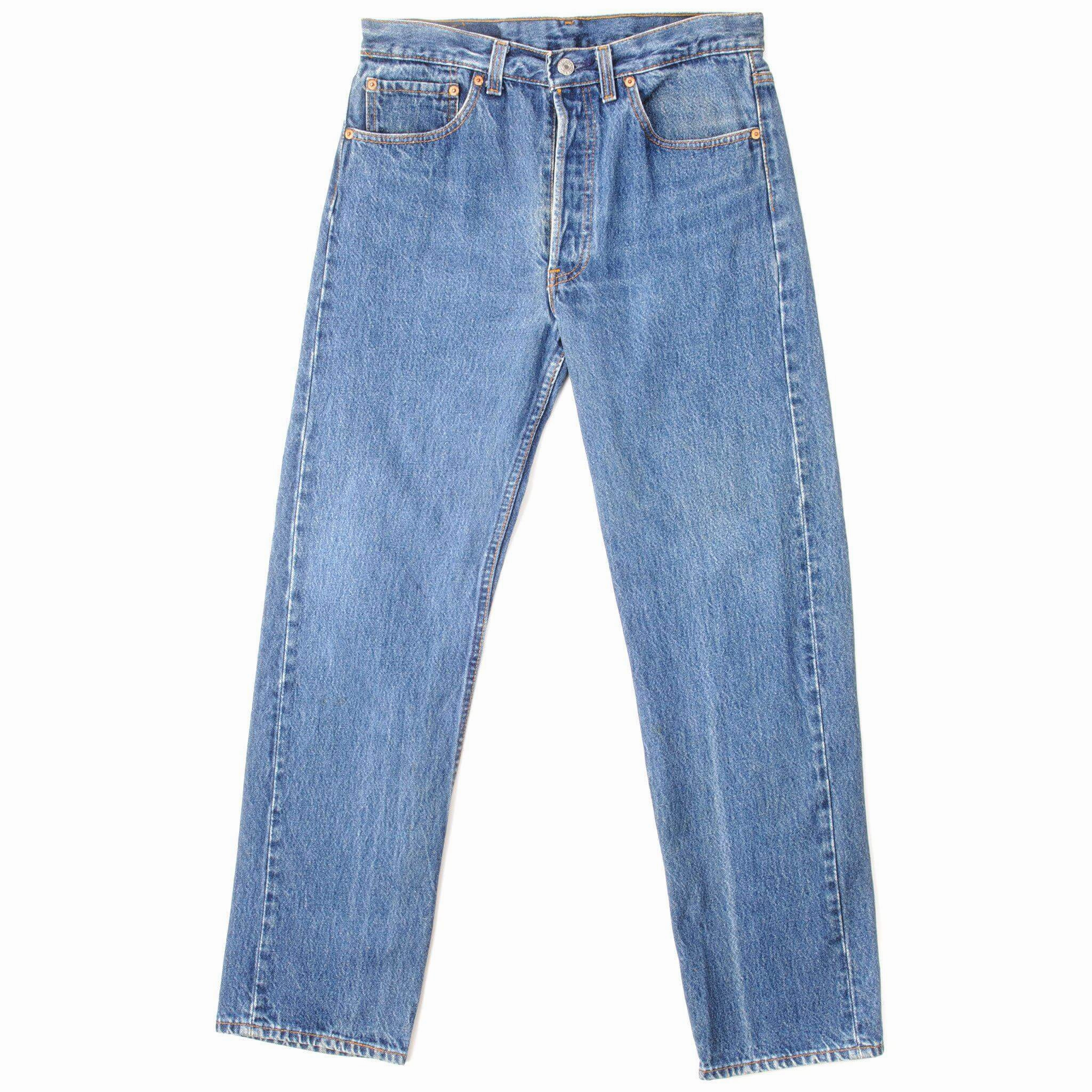 VINTAGE LEVIS 501 JEANS INDIGO 1988-1993 SIZE W31 L29 MADE IN USA Active Days