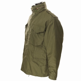 Grid Backlined Interior VINTAGE US ARMY M1965 M65 ALPHA IND FIELD JACKET 1982 MEDIUM DEADSTOCK NOS