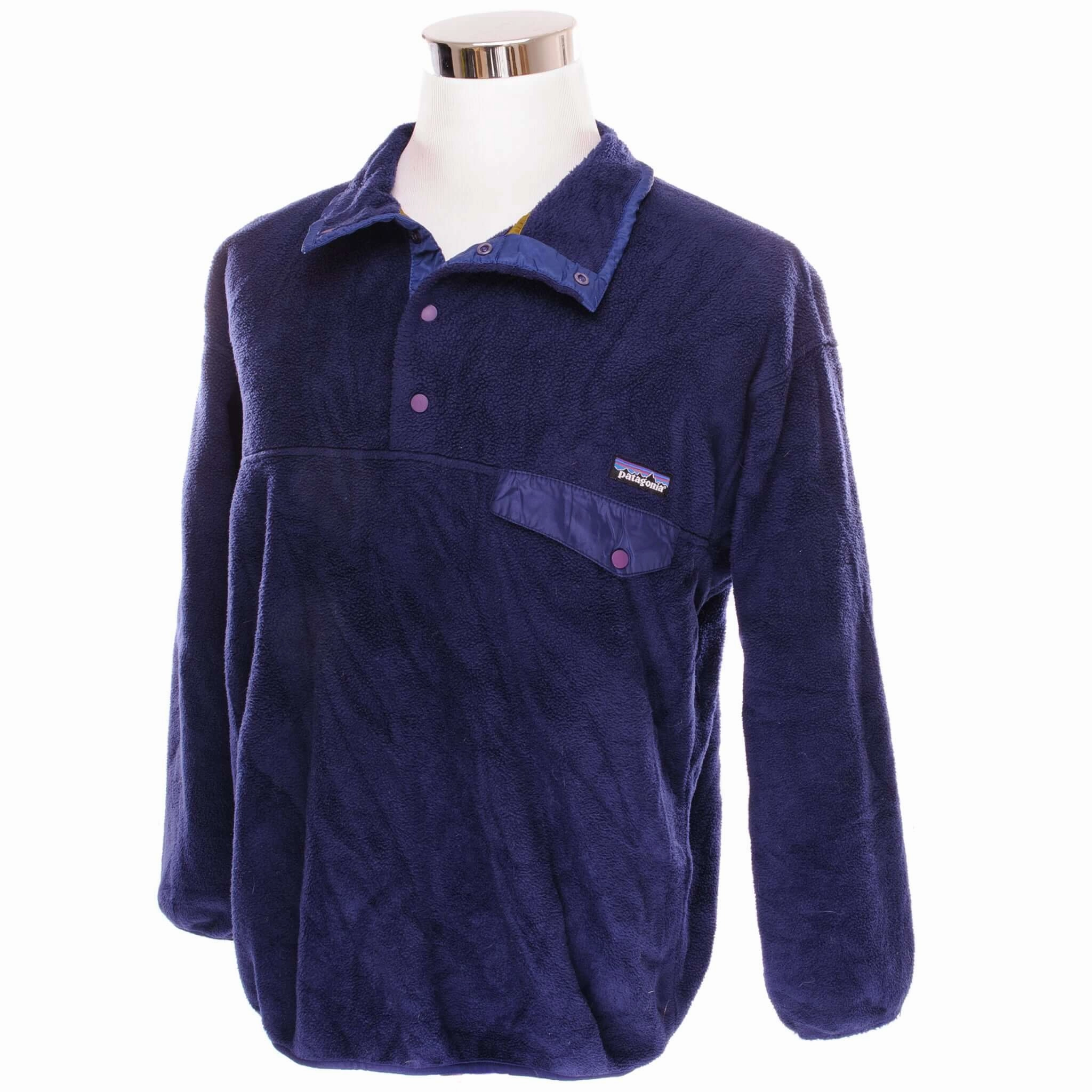 VINTAGE PATAGONIA SYNCHILLA SNAP T FLEECE PULLOVER 1998 SIZE LARGE MADE IN USA Comfort Piece