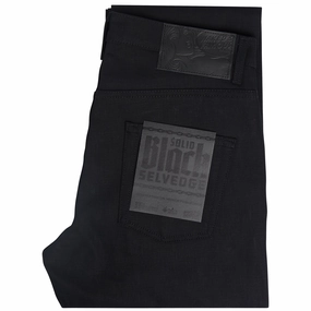 Popular Style Easy Guy - Solid Black Selvedge - 36" Long Inseam