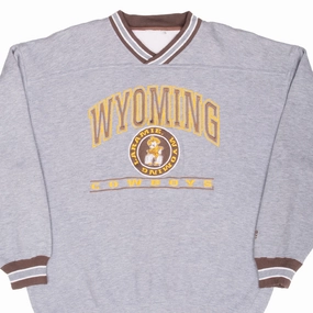 VINTAGE NCAA UNIVERSITY OF WYOMING COWBOYS SWEATSHIRT 1990S LARGE Modern Active Chill Clothing