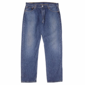 VINTAGE LEVIS 501 JEANS INDIGO 1990S SIZE W35 L31 MADE IN USA Casual Essentials Modern Comfort