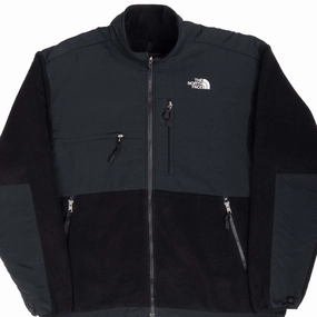 VINTAGE THE NORTH FACE POLARTEC DENALI BLACK FLEECE JACKET LARGE Ribbed Knit Cuffs