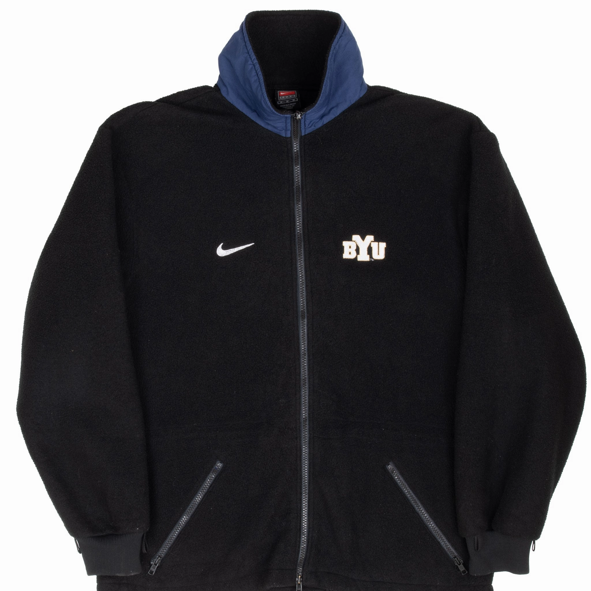 car VINTAGE NIKE BYU BRIGHAM YOUNG FLEECE JACKET 1990S MEDIUM